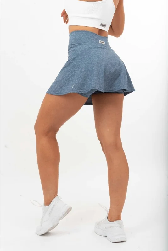 Skirt Shorts - Pale Blue leather skirt sleek