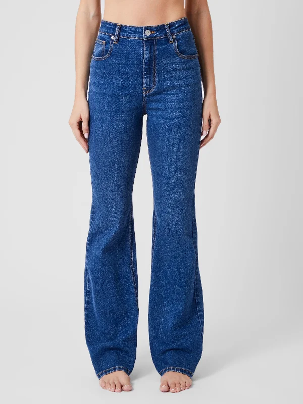 Toms Denim Flared Jeans Comfortable Dark Wash Jeans