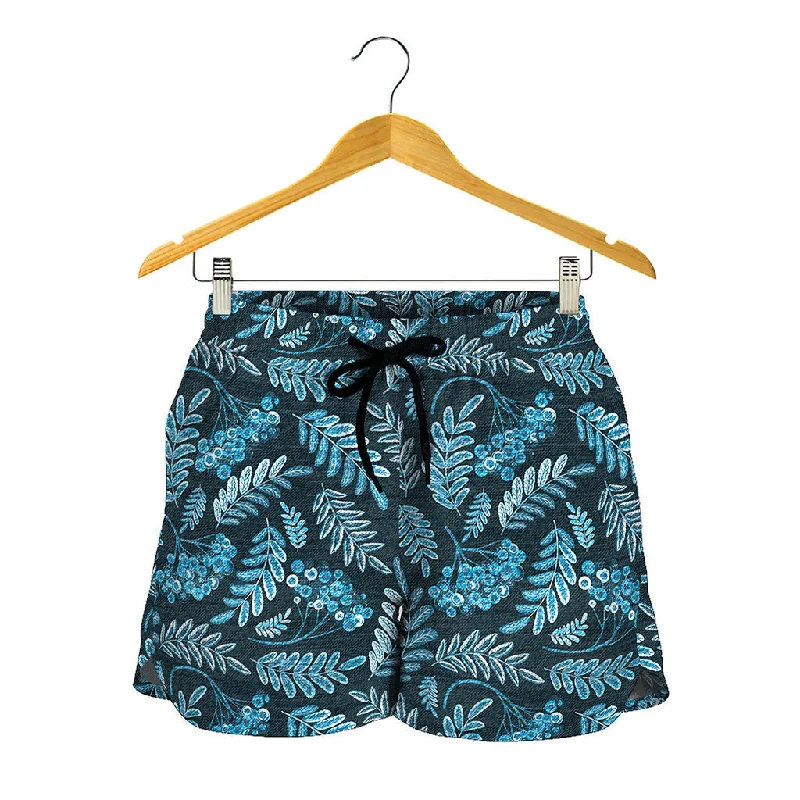 Tropical Denim Jeans Pattern Print Women's Shorts Fashionable Cropped Denim Jeans