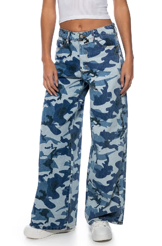 DAYNA ULTRA WIDE LEG JEANS Trendy Acid Wash Skinny Jeans