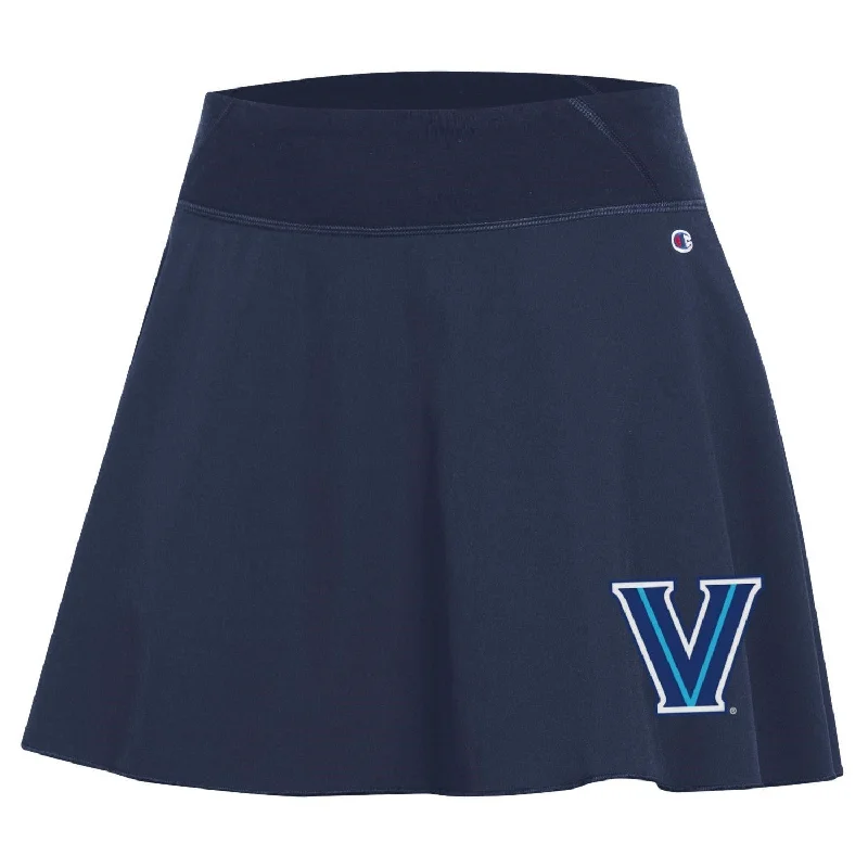 Ladies Villanova Wildcats Navy Fan Skirt silk skirt lustrous