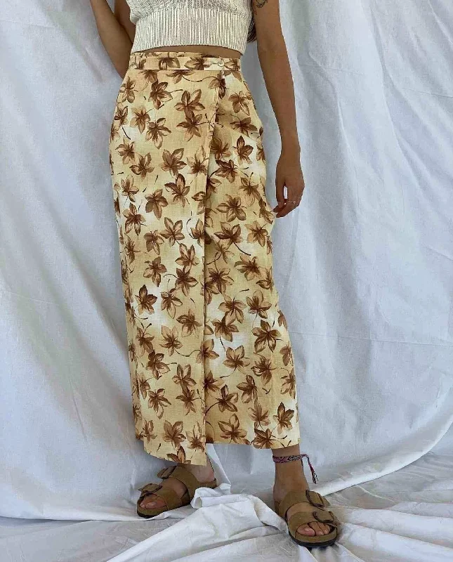 Vintage Y2K Steilmann Wrap Skirt corduroy skirt cozy