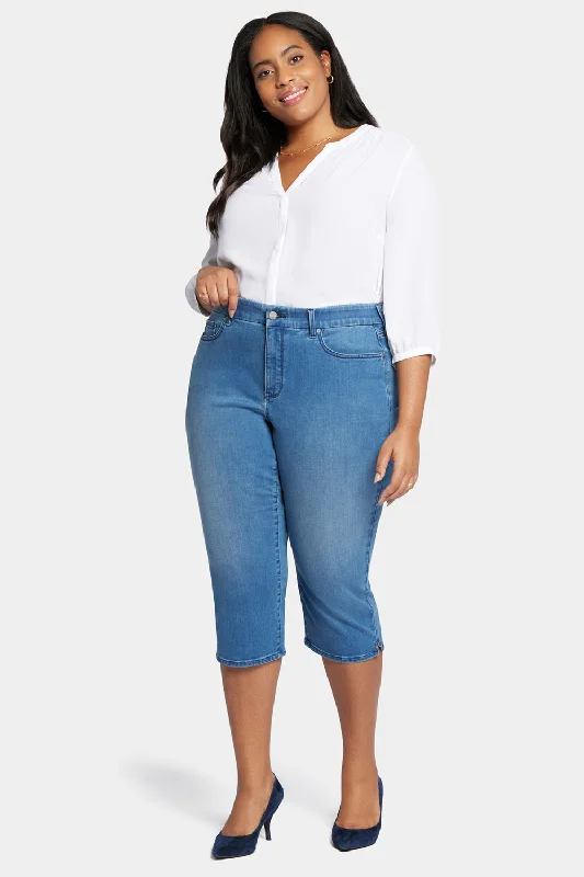 Waist-Match™ Slim Straight Crop Jeans In Plus Size - Contented Casual High-Waisted Bootcut Jeans