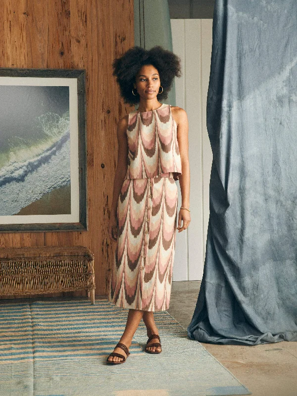 Whitley Skirt - Desert Ikat denim skirt casual