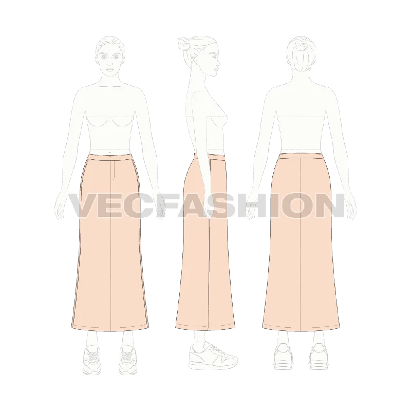 Floor Length Bell Shaped Skirt lace skirt romantic