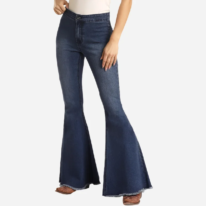 Rock and Roll Denim Denim Bell Bottom Jeans Fashionable Mom Jeans