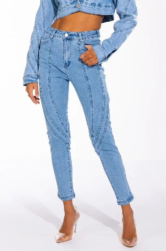 LIVIA HIGH WAISTED SKINNY JEANS Stylish Cargo Style Jeans