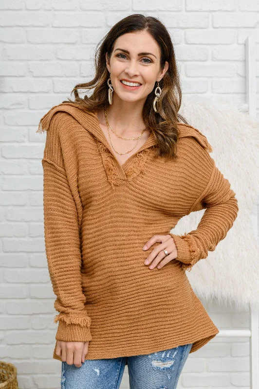 Hazel Blues® | Travel Far & Wide Sweater in Taupe Zippered Front Buttoned Front Snap Front