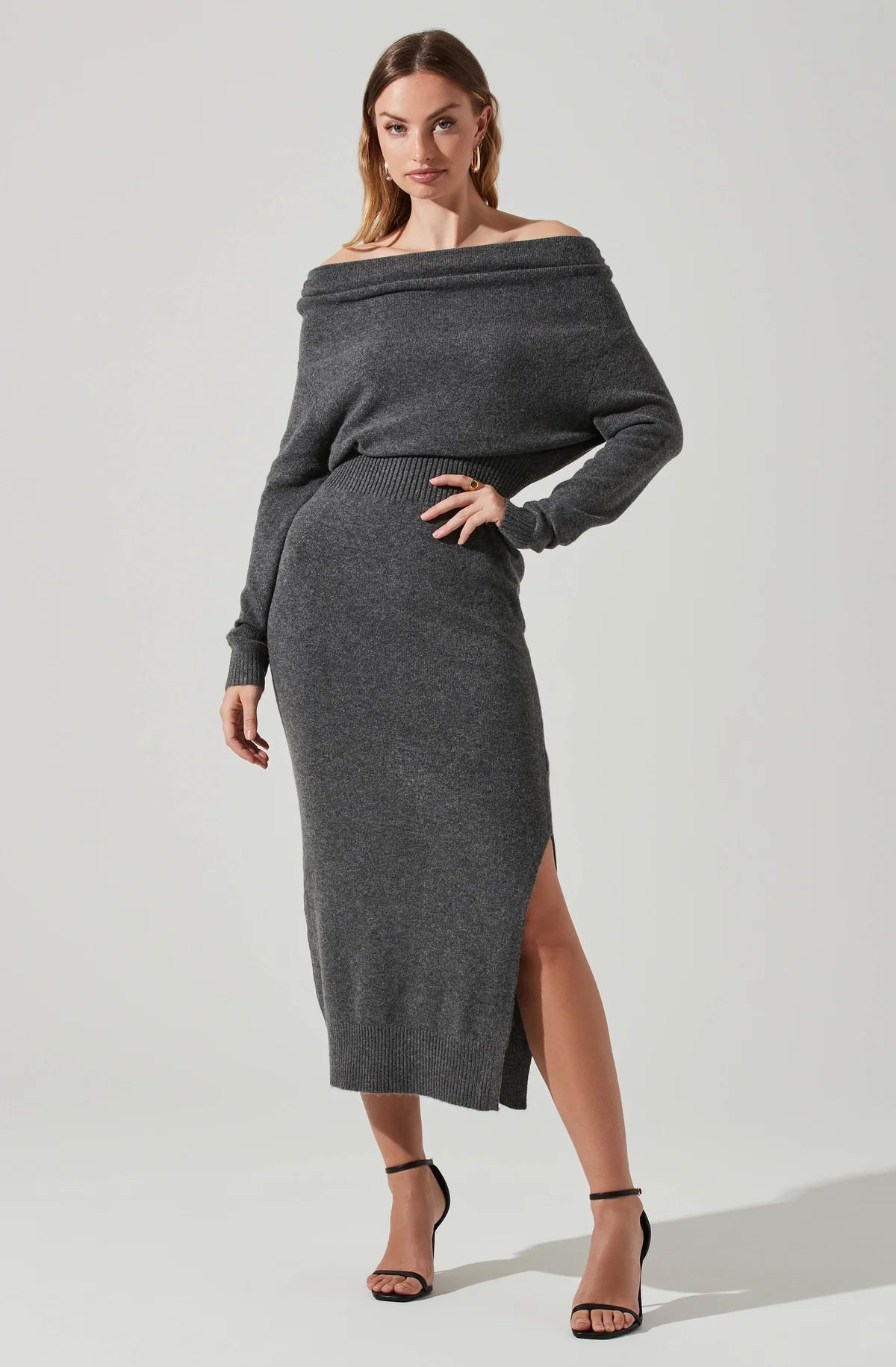 ASTR Cora Sweater Dress Fitted Slim Tailored
