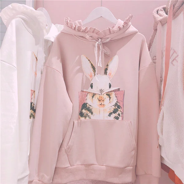 Cute bunny sweater yv42465 Fitted Slim Tailored