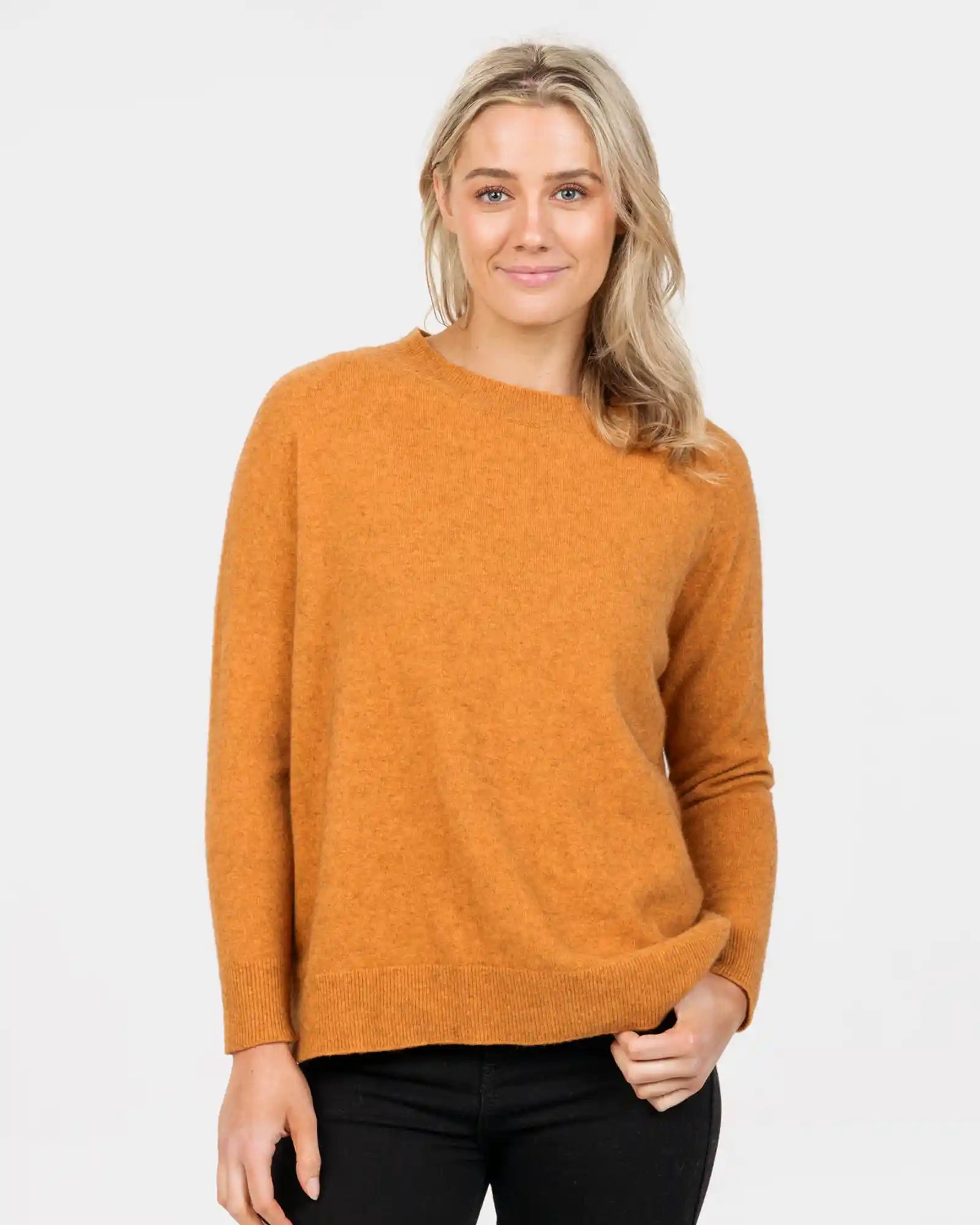 Ginger Women's Lounge Sweater - NB816 Real Fur Shearling Chenille