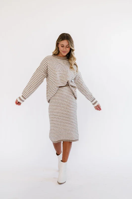 Harper Sweater Skirt Set Layered Multi-layer Single Layer