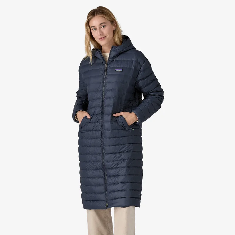 Patagonia Women's Recycled Down Sweater™ Parka Open Front Closed Front Wrap Front