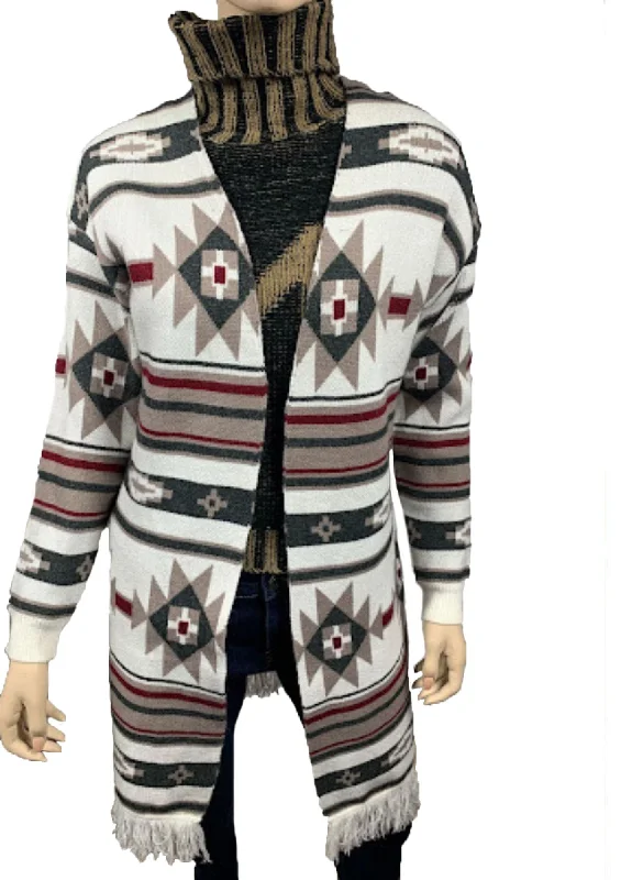 Ladies White River Sweater (KF19518) Anti-Pilling Anti-Shrink Durable