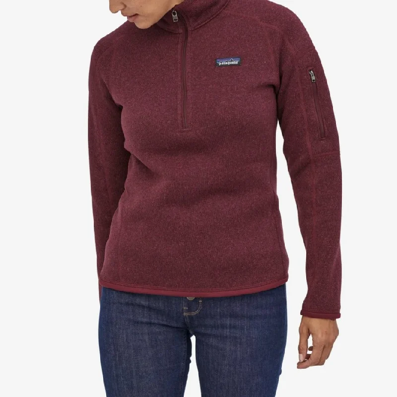 Women's Better Sweater® 1/4-Zip Fleece Handmade Hand-knitted Hand-woven