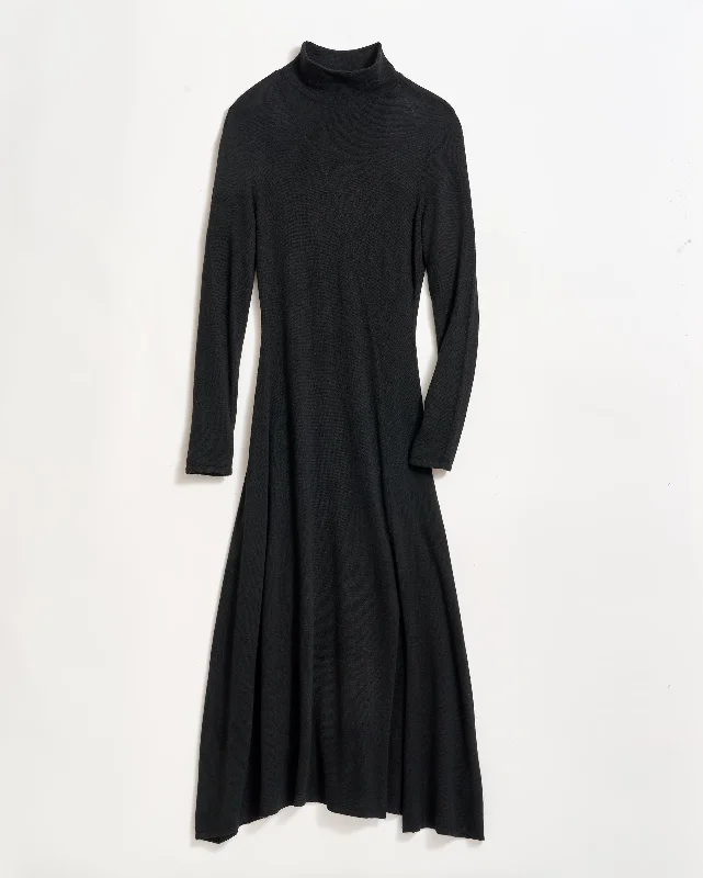 Wool Turtleneck Contour Sweater Dress Lace Blend Ribbed Blend Corduroy Blend