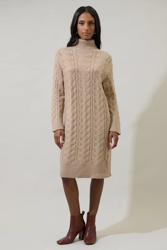 Aspen Sweater Dress Bright Pastel Dark