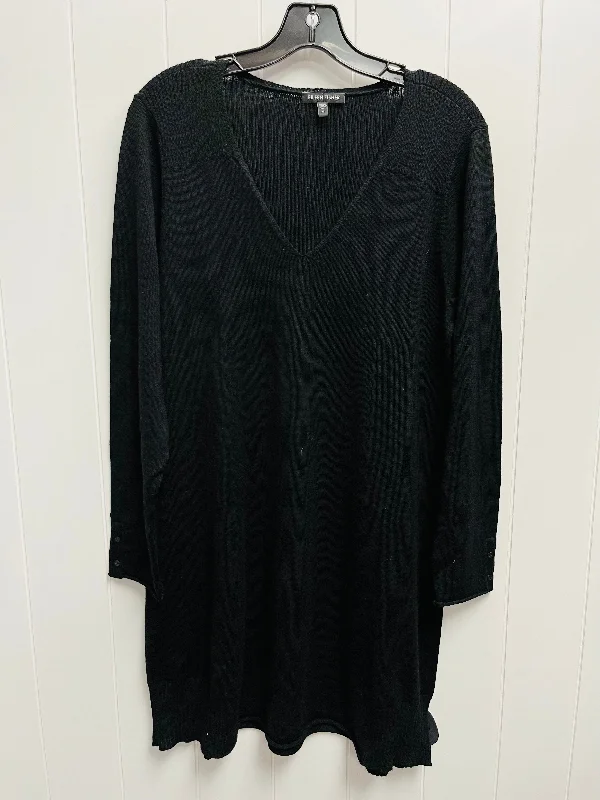 Dress Sweater By Eileen Fisher In Black, Size: M Sweater Knitwear Pullover