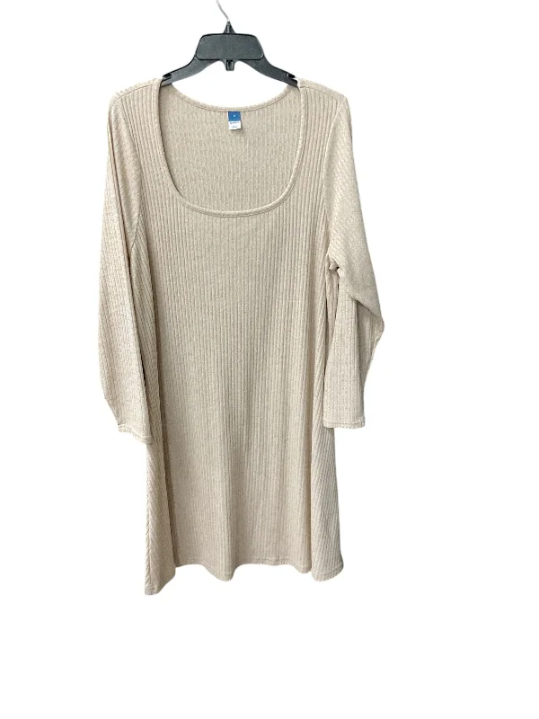 Dress Sweater By Old Navy In Tan, Size: 2x Faux Fur Fabric Real Fur Fabric Shearling Fabric Dress Sweater By Old Navy In Tan, Size: 2x Faux Fur Fabric Real Fur Fabric Shearling Fabric