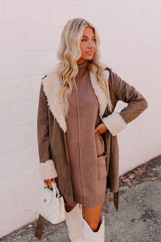 Rustic Vineyard Knit Sweater Dress Stylish Fashionable Trendy