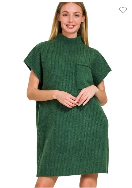 Short sleeve Sweater dress Plaid Sweater Polka Dot Checkered