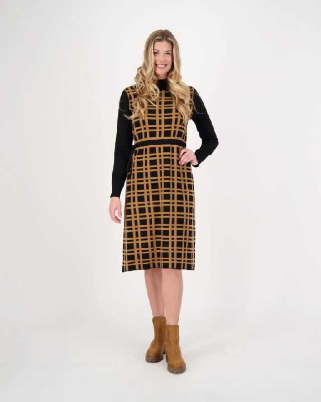 Spanner Cyclades Sweater Dress Boat Neck Shawl Collar Notched Collar